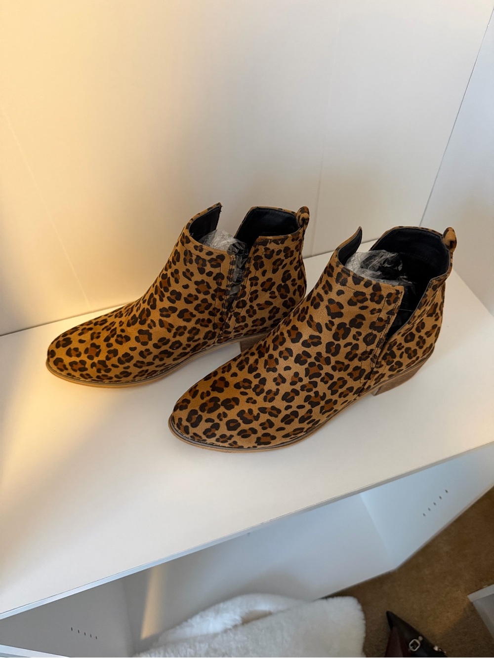 Boutique by Corkys Shield Leopard Booties Women’s Size 11 NEW